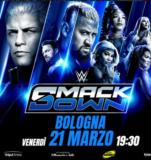 Evento WWE SmackDown a Bologna il 21 marzo, ore 19:30.